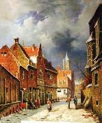 unknow artist European city landscape, street landsacpe, construction, frontstore, building and architecture. 159 oil painting on canvas